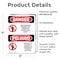 Signmission Unauthorized Persons Not Permitted Bilingual Danger Sign, Vinyl Decal, 5in W x 7in L, 2PK OS-2PACK-DS-D-57-VS-1597 - alternate 3